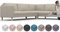 comfortly Bezug für Karlstad Ecksofa 3+2/2+3, Ersatz-Schonbezug, strapazierfähig, 16-teilig, Haustier- und schmutzabweisendes, strapazierfähiges Nano-Tech-Gewebe (Kaschmir-Mischungen)