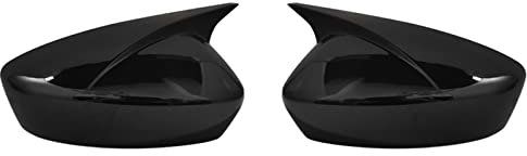 Auto Spiegelkappen Für Mazda 6 Für Atenza 2017-2021 Rückspiegel Fall Abdeckung Carbon Faser Muster Oder Schwarz Abdeckung Rückspiegelkapp (Farbe : Bright black)