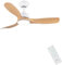 CJOY Ventilatore da Soffitto con Luce, 107cm Legno Ventilatore de Soffitto con Luce e Telecomando, Silenzioso, 6 Velocità, Reversibili DC, 3 CCT Dimmerabile, Timer, Funzione di Memoria, Modalità Sleep