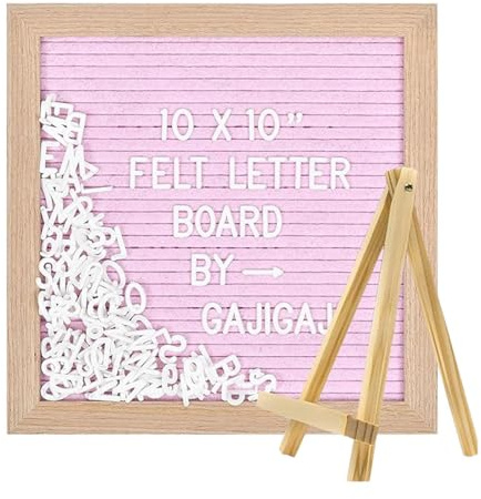 Tuxxjzm Letterboard Schild aus Holz, kleine Nachrichtentafel – modische Schulanfangs-Dekoration, stabiles Nachrichtenschild für Zuhause, Arbeit, Restaurants