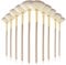 10PCS Face Mask Brush,Silicone Fan Brushes Ultra Slim Soft Facial Fan Applicator Brushes with Wooden Handles Professional Makeup Applicator Brush for Applying Facial Mask,Eye Mask,Serum or DIY