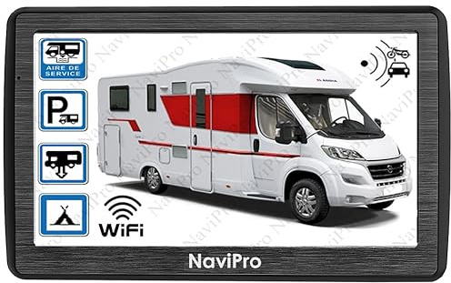 GPS Camping Car, Voiture, 7 Pouces NaviPro Active, Ventouse Aimanté, Europe - Maroc, Turquie, Aires De Camping - Mise A Jour Gratuite A Vie