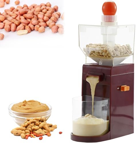 Electric Peanut Butter Maker,Electric Grain Grinder,Grinder for Kitchen,Household Peanut Butter Mixer Maker,Butter Making Machine,Large Capacity Grain for Corn,Kitchen, Cashews