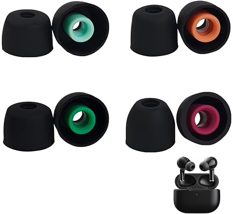 4 paia di tappi di ricambio in silicone, per auricolari in-ear design confortevole e morbido, compatibili con Sony WF-1000XM5 WF-1000XM4 WF-1000XM3 WF-1000XM3