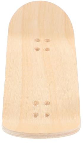 Kleiner Finger Skateboard 34mm aus Ahornholz für Junge Mädchen | Naturholz Optik, Klassische Maserung, Ersatzteil zum Aufrüsten, für Schreibtisch und Draußen