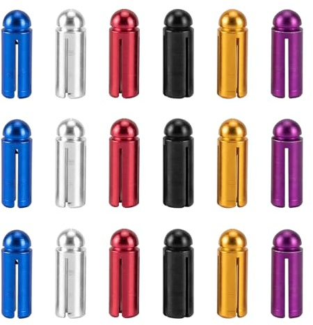 SLIAXINT 18 Stück Dart Flight Protector Aluminum, Leichte Darts Flight Wing Savers Corrector Fixed 90 Grad, Flightschutz Dart Flight Schutz, Flights Protector Darts für Training Wettkampf Zubehör Bunt