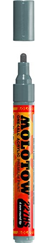 MOLOTOW ONE4ALL Acrylfarben-Marker, 4 mm, Graublau dunkel, je 1 Stück (227.244)