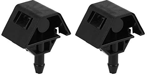 sourcing map 28932-JD000 2 Stücke Scheibenwaschdüsen Waschdüse Heckscheibe Scheibenwischer Auto Windschutzscheiben Spritzdüse