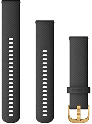 Garmin Schnellwechsel-Armband 20mm, passend für Venu, Venu 2Plus, Venu SQ/ SQ2, vivoactive 3/ 5, vivomove- Serie, Forerunner 55/ 245/ 645, Approach S40/ S42/ S12, D2 Air