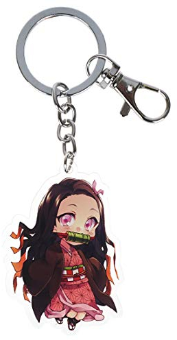CoolChange Kimetsu no Yaiba Chibi Schlüsselanhänger mit Figur von Nezuko Kamado