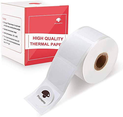 Phomemo M110 rundes Etikett, rundes selbstklebendes Thermoetikett, für Phomemo M200 M110 M120 M220 Etikettendrucker, 20 x 20 mm (0,78 x 0,78) Thermoetiketten, DIY-Etikett , 300 Etiketten/Rollen