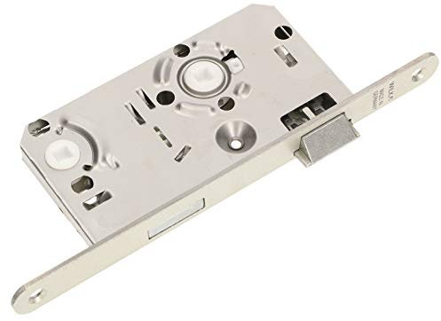 KOTARBAU® Serrure encastrée pour WC - 78 x 55 mm - Serrure encastrée - Serrure de porte pour toilettes et salle de bain - DIN droite