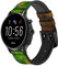 Innovedesire Radioactive Nuclear Hazard Symbol Cinturino in Pelle Smartwatch per Fossil Womens Gen 5E, Womens Gen 4, Hybrid Smartwatch HR Charter Taglia (18mm)