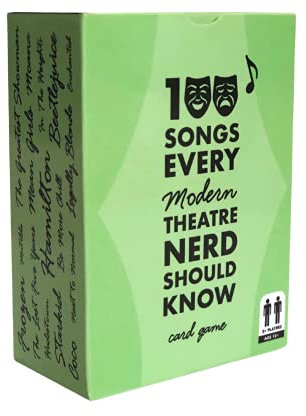 spinningrock 100 Songs Every Theatre Nerd Should Know - Ultimate Musical Theatre Card Game - Modern Deck