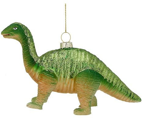 Baumschmuck Dinosaurier Dino aus Glas als Baumkugel, Weihnachtsdeko, Christbaumkugel, Christbaumschmuck