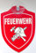 Schild mit Saugnapf Feuerwehr FFW löschen Brand retten Auto Windschutzscheibe