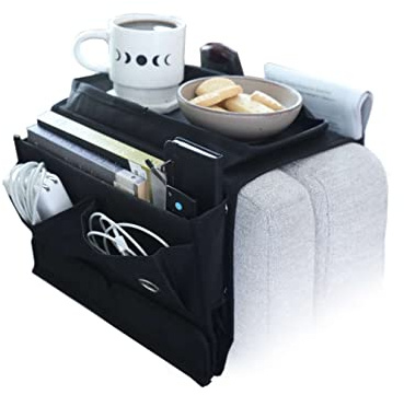 High Street TV Couch Potato Caddy - The Ultimate Multi-Pocket Sofa Organiser - 6-Pocket Sofa Storage - Perfect to Store Your Remote Control, Phone or Book - Makes a Thoughtful Gift