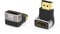 VMOJO 2er-Pack 8K-HDMI-Adapter, 90 Grad nach Oben gewinkelter, vergoldeter HDMI-Stecker auf Buchse, unterstützt 3D-8K-HDMI-Extender für TV-Stick Roku Stick Chromecast Xbox PS5 PS4