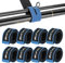 Realure 8 Pcs Blue Angelrute Klettverschluss Riemen Einstellbar Neopren Krawatten Riemen Elastische Angelrute Gürtel Krawatten Für Feste Angelruten Gear Strap Spinnrute Meer Rute Feeder Rute
