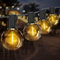 Lichterkette Außen, 34.5M LED Lichterketten Außen mit 65+3 G40 Birnen, Wasserdicht Outdoor Lichterkette Glühbirnen Außen/Innen für Garten Terrasse Hochzeiten Party Warmweiß
