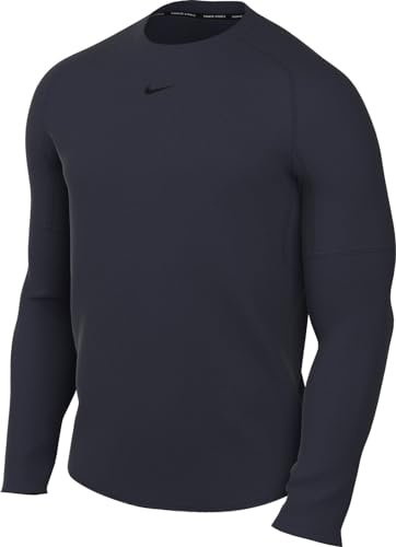 NIKE FB7919-451 M NP DF TIGHT TOP LS Sweatshirt Men's OBSIDIAN/BLACK Size M