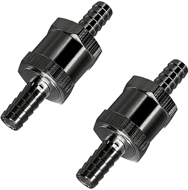 JNNJ Kraftstoff Rückschlagventil für Auto, Kraftstoff Rückschlagventil Rückschlagkraftstoffleitung,2 Stück Auto Vergaser für Benzin Dieselöl Pflanzenöl Wasser(8mm)
