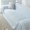 Mesnt Sofabezug Recamiere, Chenille Waschbar Sofa Protection Cover Schonbezug Couch Einfarbige Punkte strukturiert Hellblau, 210x360CM