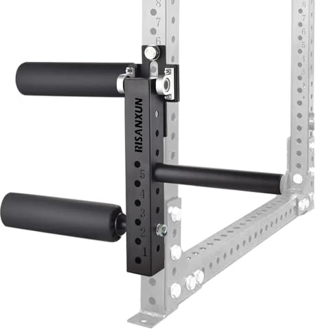 RISANXUN Beinstrecker- und Beincurl-Maschine, verstellbare Beinverlängerung und Curl-Maschine Squat Rack Befestigung – maximale Belastung 272 kg