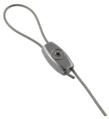 Serre Câble inox En Forme d' oeuf plat inox A4 Pour câble inox attache (Pour Câble Diamètre 4mm)