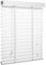 Gvqng Natürliches Holz Jalousie, Vorhänge aus Massivholz, Holzjalousien für Zuhause, Verdunkelungsrollo, Weiß Horizontale Fensterjalousie, Sichtschutz, Jalousie mit Lamellen,Weiß,W140cm H150cm