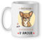 Mug personnalisé chihuahua d'amour Cadeau animaux Tasse animal chien Personnalisé prénom
