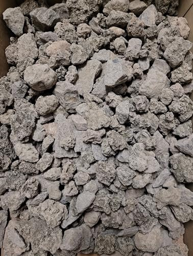 Generisch 25kg Lavasplitt/grober Lava-Mulch 2-8cm / natürliches Lavagestein, kleine Lavasteine/Bodengrund für Einrichtung von Garten, Aquarium und Terrarium