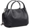 Marco VENEZIA Handtasche Damen Mittelgroß, Schultertasche Leder, Umhängetasche Groß (Schwarz)