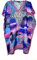 Kaftan Vestito estivo da donna,manica corta,taglia unica, fatto in India, Lilla/C, Talla única Grande