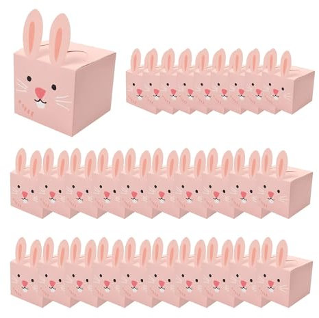 Hasen-Süßigkeitstüten, Osterhasen-Tasche | Bäckerei-Leckereien-Taschen | Kreative 30 Stück langlebige, bezaubernde, lebendige, klare Drucke, multifunktionale Häschen-Geschenktüten für Kinder, Osterpar