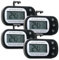 4 Stück Kühlschrankthermometer Digital, -20°C-50°C Thermometer Kühlschrank Digital, Kühlschrankthermometer Innen mit Haken, Kühlschrank Thermostat für Gefrierschrank Kühlschrank Kühltruhe (Schwarz)