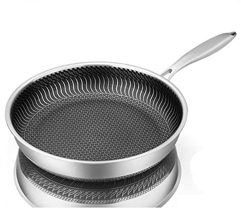 CAFIEDR Pan Stainless Steel Nonstick Pans Cooking Pots Utensils Cookware Set for Kitchen Accessories Skillet Frying Induction Deep Fryer Wok
