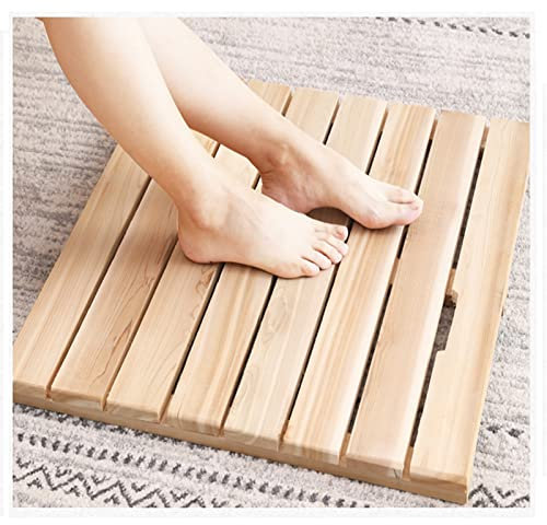 Tappetino da bagno in bambù per bagno spa tappetino grande per vasca da bagno piatto doccia 50 x 70 cm