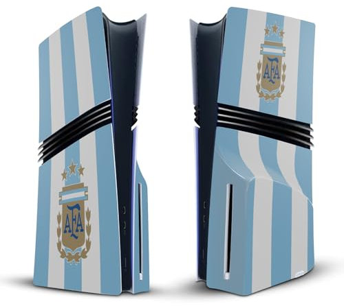 Head Case Designs Offizielle Argentina National Football Team Home 2024/25 Wappen-Set Vinyl Haut Gaming Aufkleber kompatibel mit Sony PlayStation 5 PS5 Pro Disc Edition Console