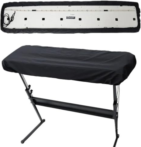 88 Key Digital Electronic Piano Keyboard Cover, Piano Keyboard Instrument Dust Cover with Drawstring Locking Clasp, Waterproof Adjustable Protective for Yamaha, Casio, Roland, Consoles
