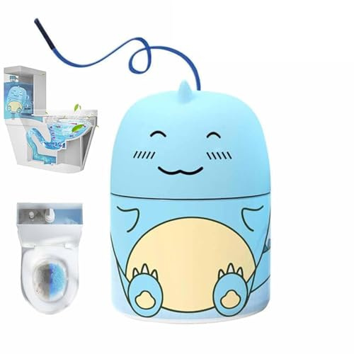 CrazyToilet Magic WC-Reinigungsflasche, niedliche Dinosaurier-Form, WC-Schüssel-Reinigungsflasche, Badezimmer-Toiletten-Tankreiniger mit Ozean-, Jasmin- und Pfirsichduft, CrazyToilet