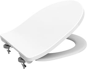 WC Sitz passend für Geberit/Keramag Acanto | Absenkautomatic | Abnehmbar | Steckscharnier | weiß