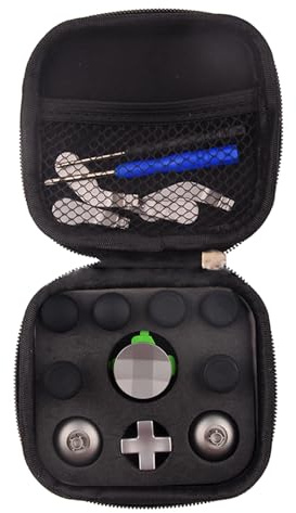 Lenkrad-Ersatz-Set, 18 Stück, 6 Stück aus Metall, analog, Paar Metallteile, Daumen-Joystick-Basis