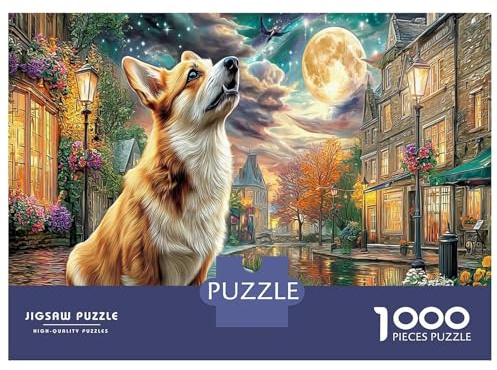 Monddorf 1000 Stück DIY Puzzle Am See Kirky Logik-Skill-Puzzle Für Partypuzzle-Spiel, Puzzle-Liebhaber 52x38cm/1000pcs
