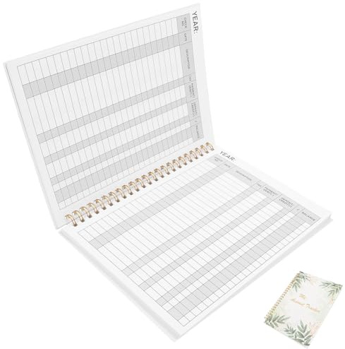 ABOOFAN Kassenbuch für Unterwegs aus Papier mit Finanzübersicht zur Einnahmen und Ausgabenverwaltung für Individuelle Buchhaltung