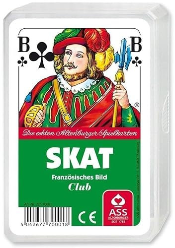 10 x Skat französisches Bild Spielekarten, Bunt, 59 x 91 mm