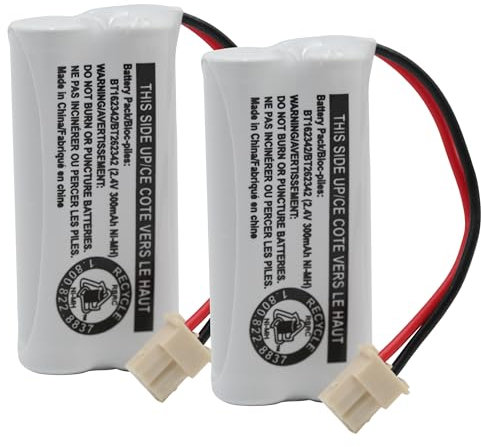 2-Pack RocketBus Replacement Battery for Uniden BT-1016 BT-1021 BT-1025 BT-1008 Cordless Phone Handset System