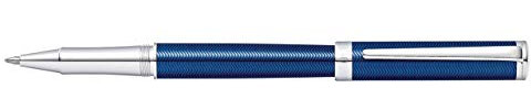 Sheaffer Intensity - Refillable rollerball pen, engraved blue lacquer, chrome trim