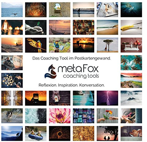 metaFox - Coaching Bildkarten - Coaching Karten 'Positive Psychologie' - Impulskarten für Coaching, Therapie & Workshops - Motivationskarten zur Reflexion