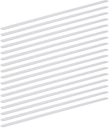 Relaxdays Set 34 Strisce Antiscivolo, Nastri, 60 cm di Lunghezza, Plastica, Autoadesivi per Doccia, Scale, Trasparenti